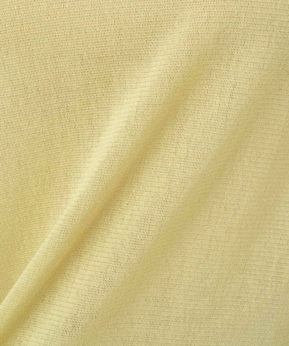 NGKGD13120 GIANNI LO GIUDICE(ジャンニ ロ ジュディチェ) [洗える・日本製]コットンチュールカットソー イエロー