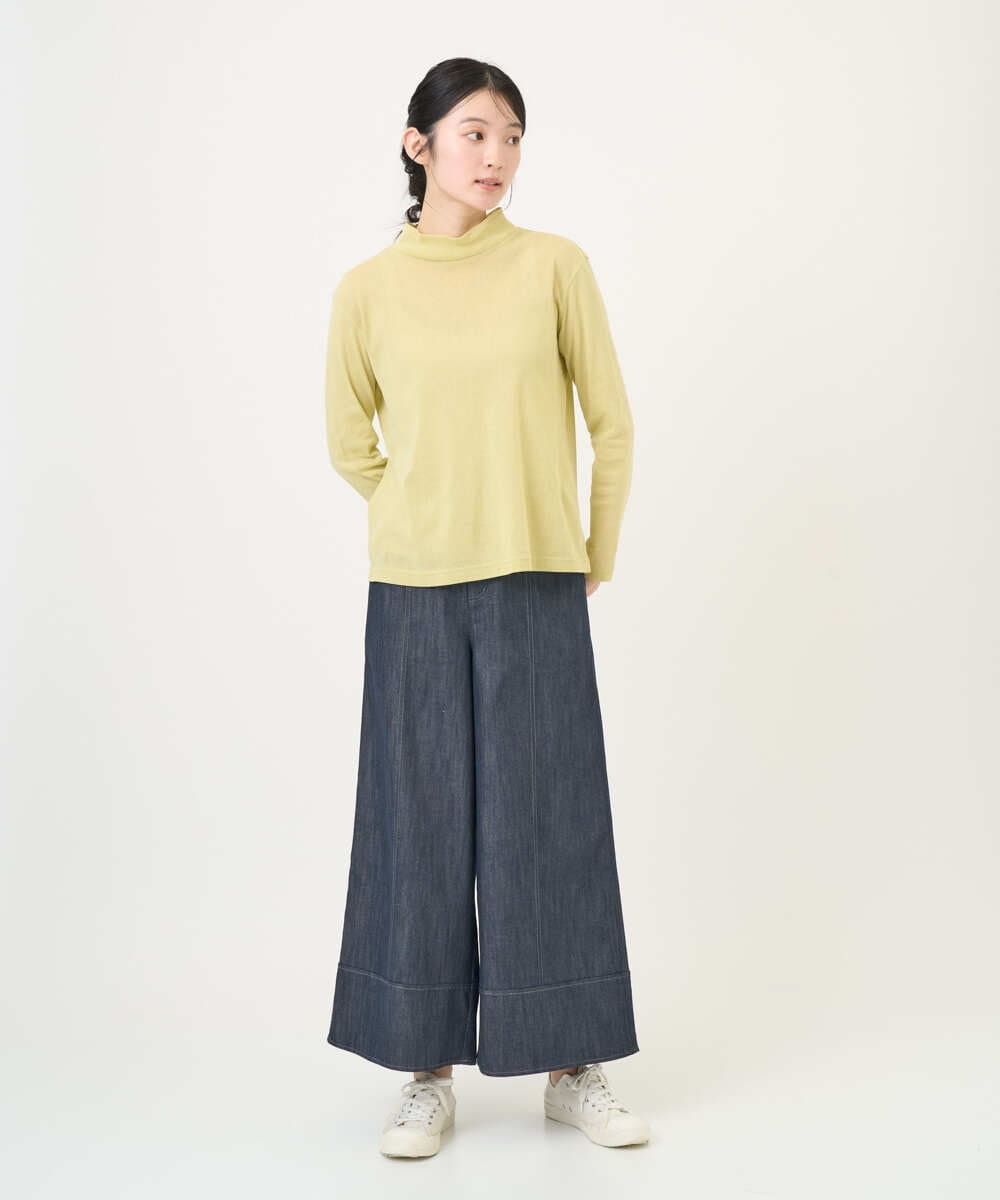 NGKGD13120 GIANNI LO GIUDICE(ジャンニ ロ ジュディチェ) [洗える・日本製]コットンチュールカットソー イエロー