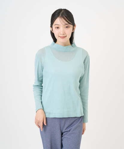 NGKGD13120 GIANNI LO GIUDICE [洗える・日本製]コットンチュールカットソー