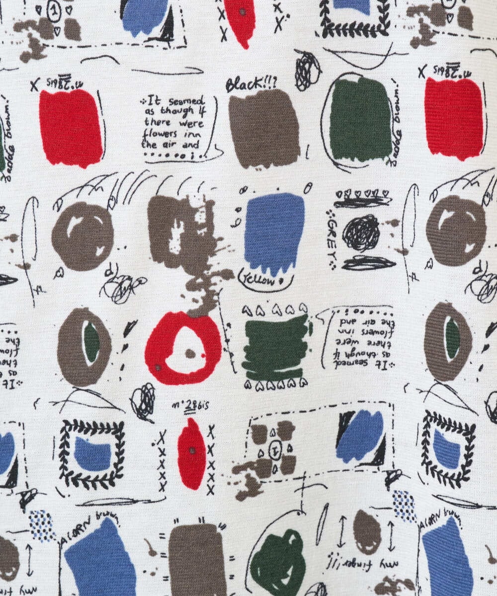 NGKGD20230 GIANNI LO GIUDICE(ジャンニ ロ ジュディチェ) [洗える・日本製]マーベラステンジクプリントカットソー レッド