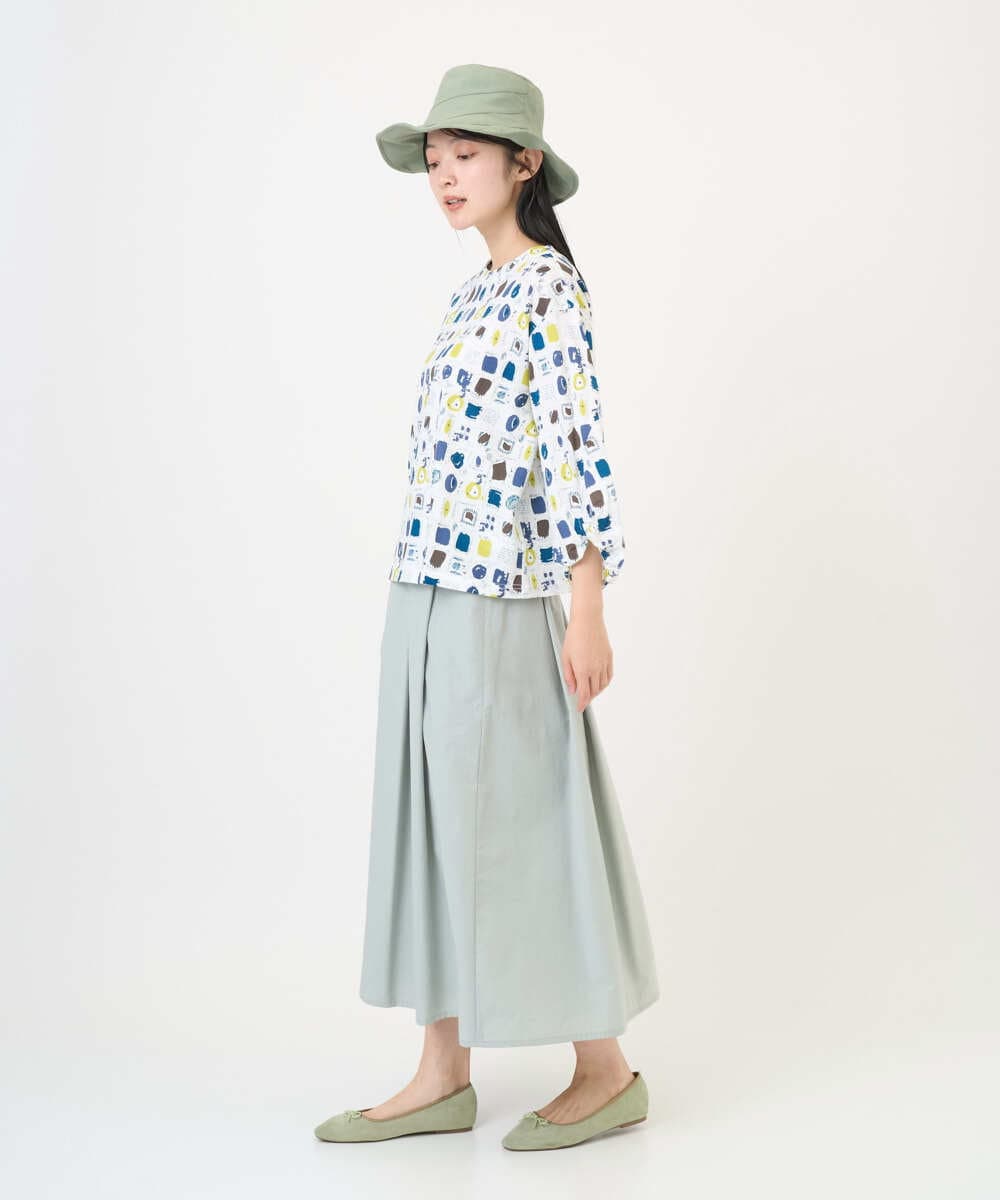 NGKGD20230 GIANNI LO GIUDICE(ジャンニ ロ ジュディチェ) [洗える・日本製]マーベラステンジクプリントカットソー グリーン