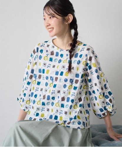 NGKGD20230 GIANNI LO GIUDICE [洗える・日本製]マーベラステンジクプリントカットソー