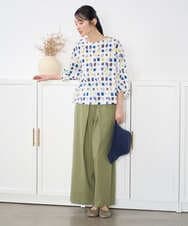 NGKGD20230 GIANNI LO GIUDICE(ジャンニ ロ ジュディチェ) [洗える・日本製]マーベラステンジクプリントカットソー グリーン