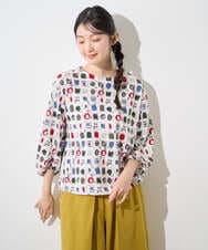 NGKGD20230 GIANNI LO GIUDICE(ジャンニ ロ ジュディチェ) [洗える・日本製]マーベラステンジクプリントカットソー グリーン