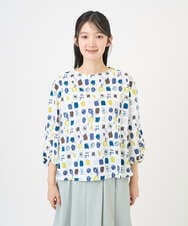 NGKGD20230 GIANNI LO GIUDICE(ジャンニ ロ ジュディチェ) [洗える・日本製]マーベラステンジクプリントカットソー グリーン