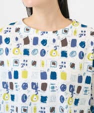 NGKGD20230 GIANNI LO GIUDICE(ジャンニ ロ ジュディチェ) [洗える・日本製]マーベラステンジクプリントカットソー グリーン