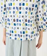 NGKGD20230 GIANNI LO GIUDICE(ジャンニ ロ ジュディチェ) [洗える・日本製]マーベラステンジクプリントカットソー グリーン