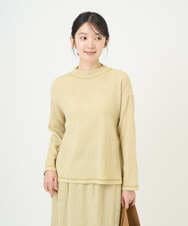 NGKGD30190 GIANNI LO GIUDICE(ジャンニ ロ ジュディチェ) [洗える・日本製]カールマイヤーチェックカットソー イエローベージュ