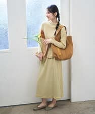 NGKGD30190 GIANNI LO GIUDICE(ジャンニ ロ ジュディチェ) [洗える・日本製]カールマイヤーチェックカットソー イエローベージュ