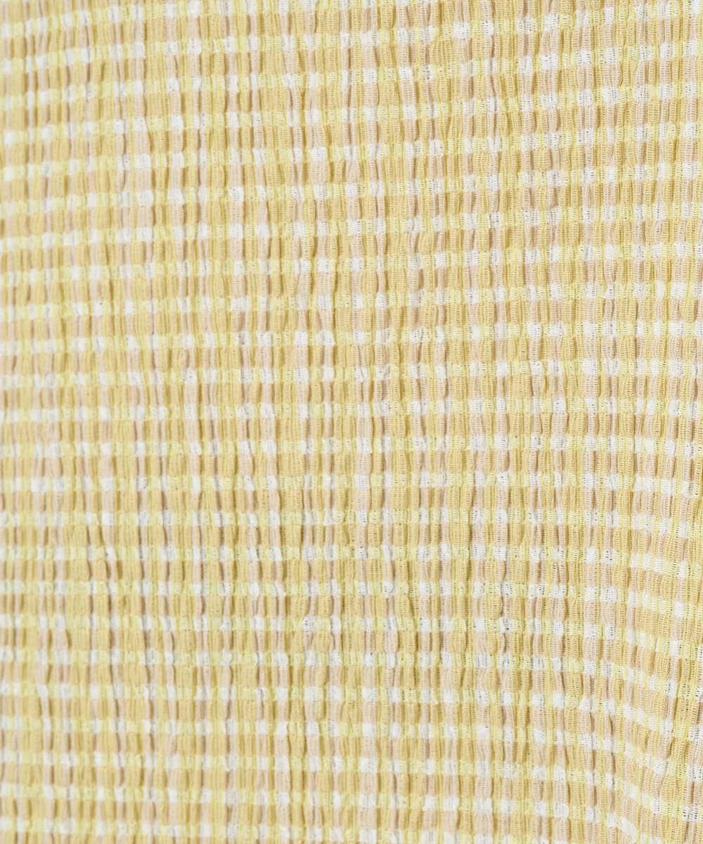 NGKGD30190 GIANNI LO GIUDICE(ジャンニ ロ ジュディチェ) [洗える・日本製]カールマイヤーチェックカットソー イエローベージュ