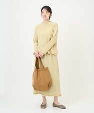 NGKGD30190 GIANNI LO GIUDICE(ジャンニ ロ ジュディチェ) [洗える・日本製]カールマイヤーチェックカットソー イエローベージュ