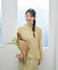 NGKGD30190 GIANNI LO GIUDICE(ジャンニ ロ ジュディチェ) [洗える・日本製]カールマイヤーチェックカットソー イエローベージュ