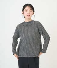 NGKGD30190 GIANNI LO GIUDICE(ジャンニ ロ ジュディチェ) [洗える・日本製]カールマイヤーチェックカットソー ブラック