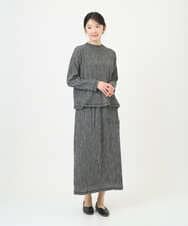 NGKGD30190 GIANNI LO GIUDICE(ジャンニ ロ ジュディチェ) [洗える・日本製]カールマイヤーチェックカットソー ブラック