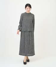 NGKGD30190 GIANNI LO GIUDICE(ジャンニ ロ ジュディチェ) [洗える・日本製]カールマイヤーチェックカットソー ブラック