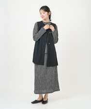 NGKGD30190 GIANNI LO GIUDICE(ジャンニ ロ ジュディチェ) [洗える・日本製]カールマイヤーチェックカットソー ブラック