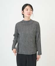 NGKGD30190 GIANNI LO GIUDICE(ジャンニ ロ ジュディチェ) [洗える・日本製]カールマイヤーチェックカットソー ブラック