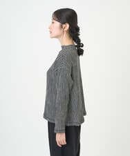 NGKGD30190 GIANNI LO GIUDICE(ジャンニ ロ ジュディチェ) [洗える・日本製]カールマイヤーチェックカットソー ブラック