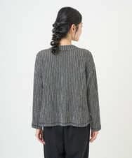 NGKGD30190 GIANNI LO GIUDICE(ジャンニ ロ ジュディチェ) [洗える・日本製]カールマイヤーチェックカットソー ブラック