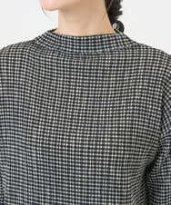 NGKGD30190 GIANNI LO GIUDICE(ジャンニ ロ ジュディチェ) [洗える・日本製]カールマイヤーチェックカットソー ブラック