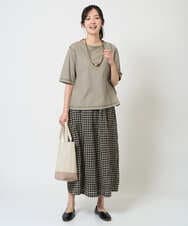 NGKGE40210 GIANNI LO GIUDICE(ジャンニ ロ ジュディチェ) [洗える]クールローレルスカイコットTシャツ オレンジ