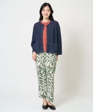 NGKGE41190 GIANNI LO GIUDICE(ジャンニ ロ ジュディチェ) [洗える]クールローレルノースリーブカットソー オレンジ