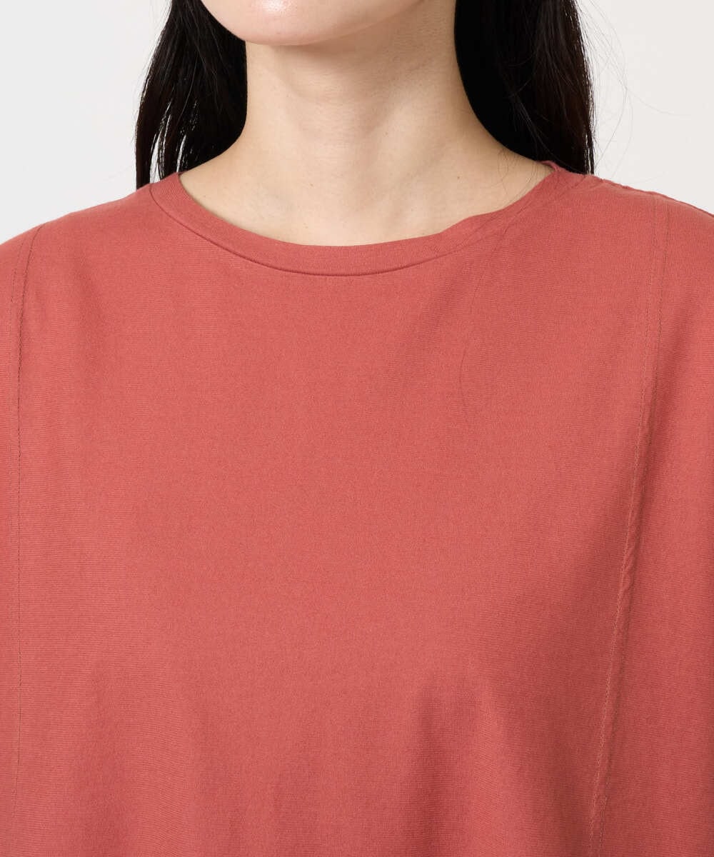 NGKGE41190 GIANNI LO GIUDICE(ジャンニ ロ ジュディチェ) [洗える]クールローレルノースリーブカットソー オレンジ