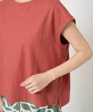 NGKGE41190 GIANNI LO GIUDICE(ジャンニ ロ ジュディチェ) [洗える]クールローレルノースリーブカットソー オレンジ