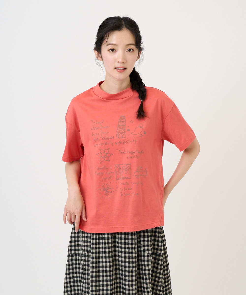 NGKGE42180 GIANNI LO GIUDICE(ジャンニ ロ ジュディチェ) [洗える・日本製]天竺シルケットカットソー ピンク