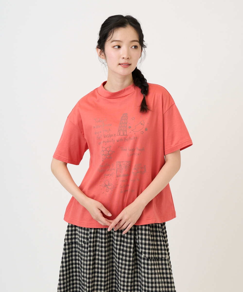 NGKGE42180 GIANNI LO GIUDICE(ジャンニ ロ ジュディチェ) [洗える・日本製]天竺シルケットカットソー ピンク