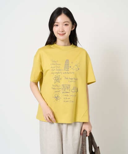 NGKGE42180 GIANNI LO GIUDICE [洗える・日本製]天竺シルケットカットソー