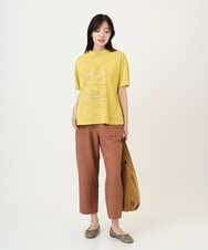 NGKGE42180 GIANNI LO GIUDICE(ジャンニ ロ ジュディチェ) [洗える・日本製]天竺シルケットカットソー イエロー