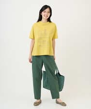 NGKGE42180 GIANNI LO GIUDICE(ジャンニ ロ ジュディチェ) [洗える・日本製]天竺シルケットカットソー イエロー