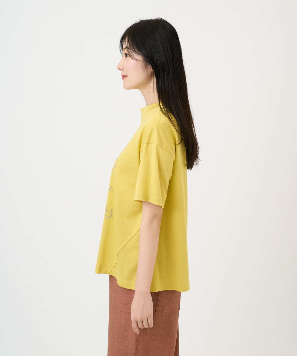 NGKGE42180 GIANNI LO GIUDICE(ジャンニ ロ ジュディチェ) [洗える・日本製]天竺シルケットカットソー イエロー