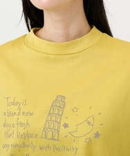 NGKGE42180 GIANNI LO GIUDICE(ジャンニ ロ ジュディチェ) [洗える・日本製]天竺シルケットカットソー イエロー