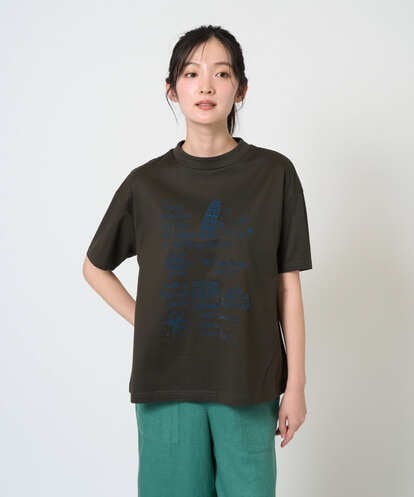 NGKGE42180 GIANNI LO GIUDICE [洗える・日本製]天竺シルケットカットソー