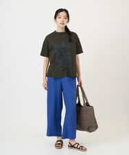 NGKGE42180 GIANNI LO GIUDICE(ジャンニ ロ ジュディチェ) [洗える・日本製]天竺シルケットカットソー カーキ