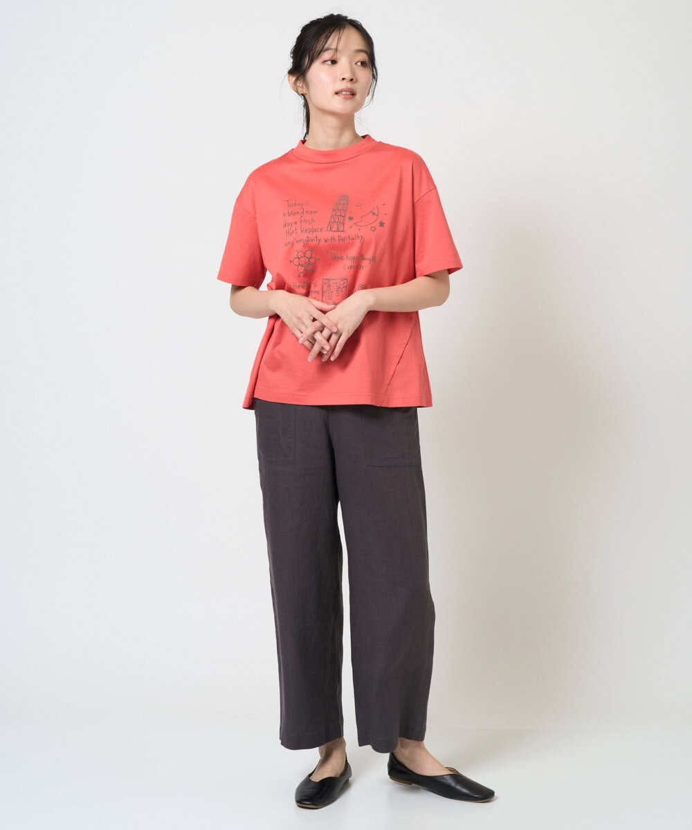 NGKGE42180 GIANNI LO GIUDICE(ジャンニ ロ ジュディチェ) [洗える・日本製]天竺シルケットカットソー カーキ