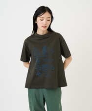 NGKGE42180 GIANNI LO GIUDICE(ジャンニ ロ ジュディチェ) [洗える・日本製]天竺シルケットカットソー カーキ