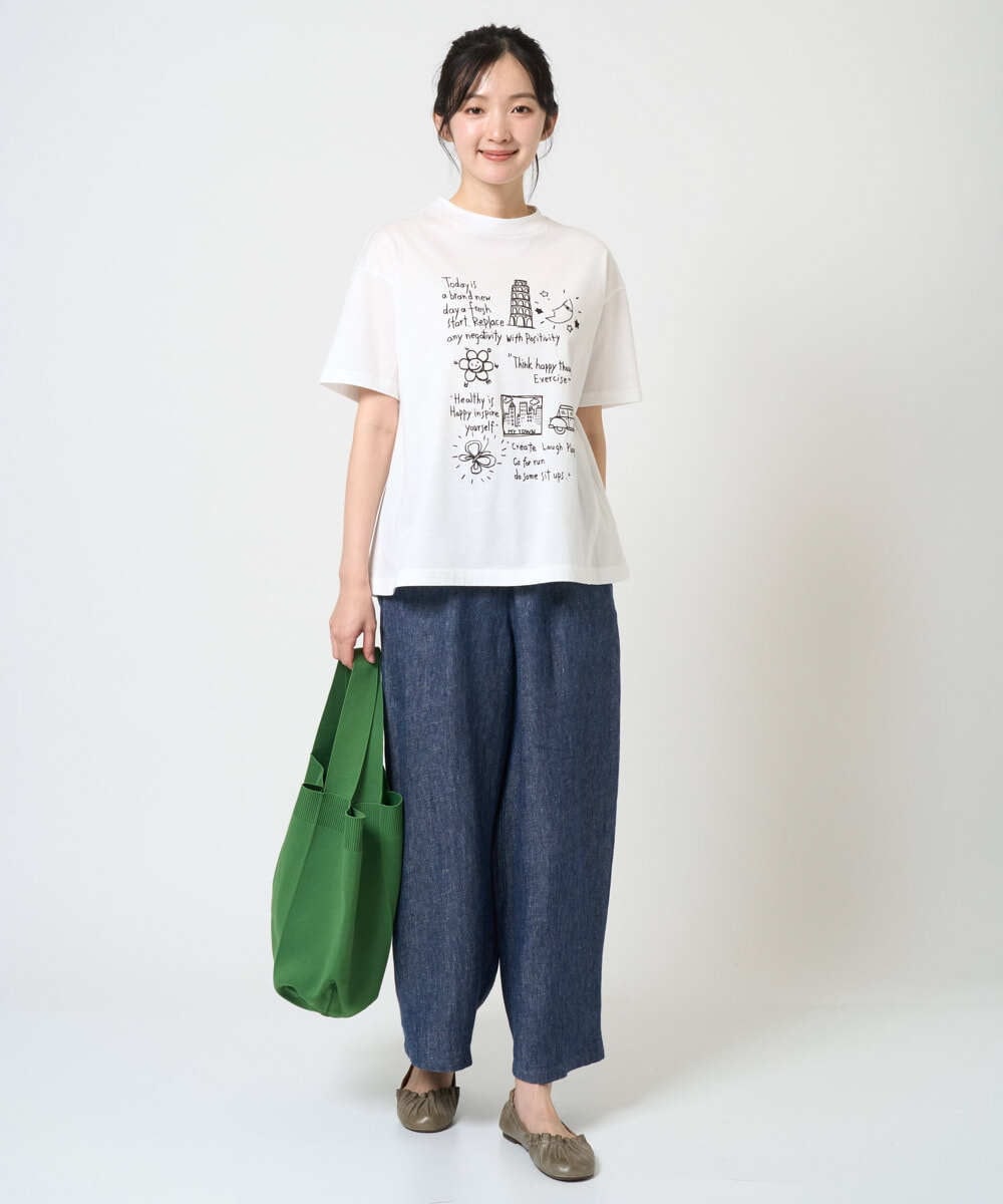 NGKGE42180 GIANNI LO GIUDICE(ジャンニ ロ ジュディチェ) [洗える・日本製]天竺シルケットカットソー カーキ