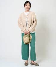 NGKGE42180 GIANNI LO GIUDICE(ジャンニ ロ ジュディチェ) [洗える・日本製]天竺シルケットカットソー カーキ