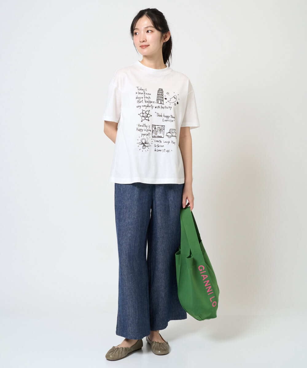 NGKGE42180 GIANNI LO GIUDICE(ジャンニ ロ ジュディチェ) [洗える・日本製]天竺シルケットカットソー カーキ