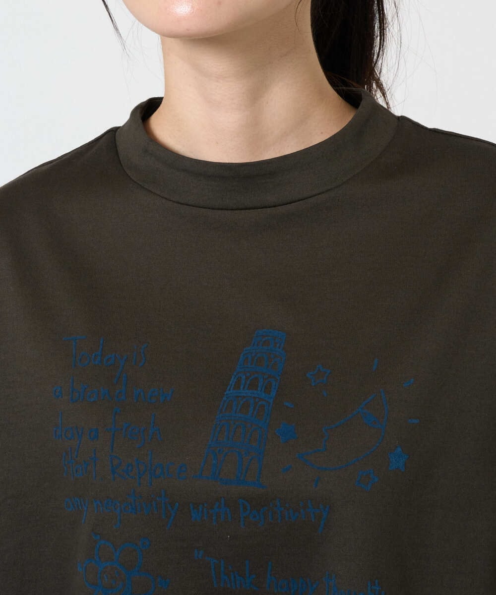 NGKGE42180 GIANNI LO GIUDICE(ジャンニ ロ ジュディチェ) [洗える・日本製]天竺シルケットカットソー カーキ