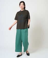 NGKGE42180 GIANNI LO GIUDICE(ジャンニ ロ ジュディチェ) [洗える・日本製]天竺シルケットカットソー カーキ