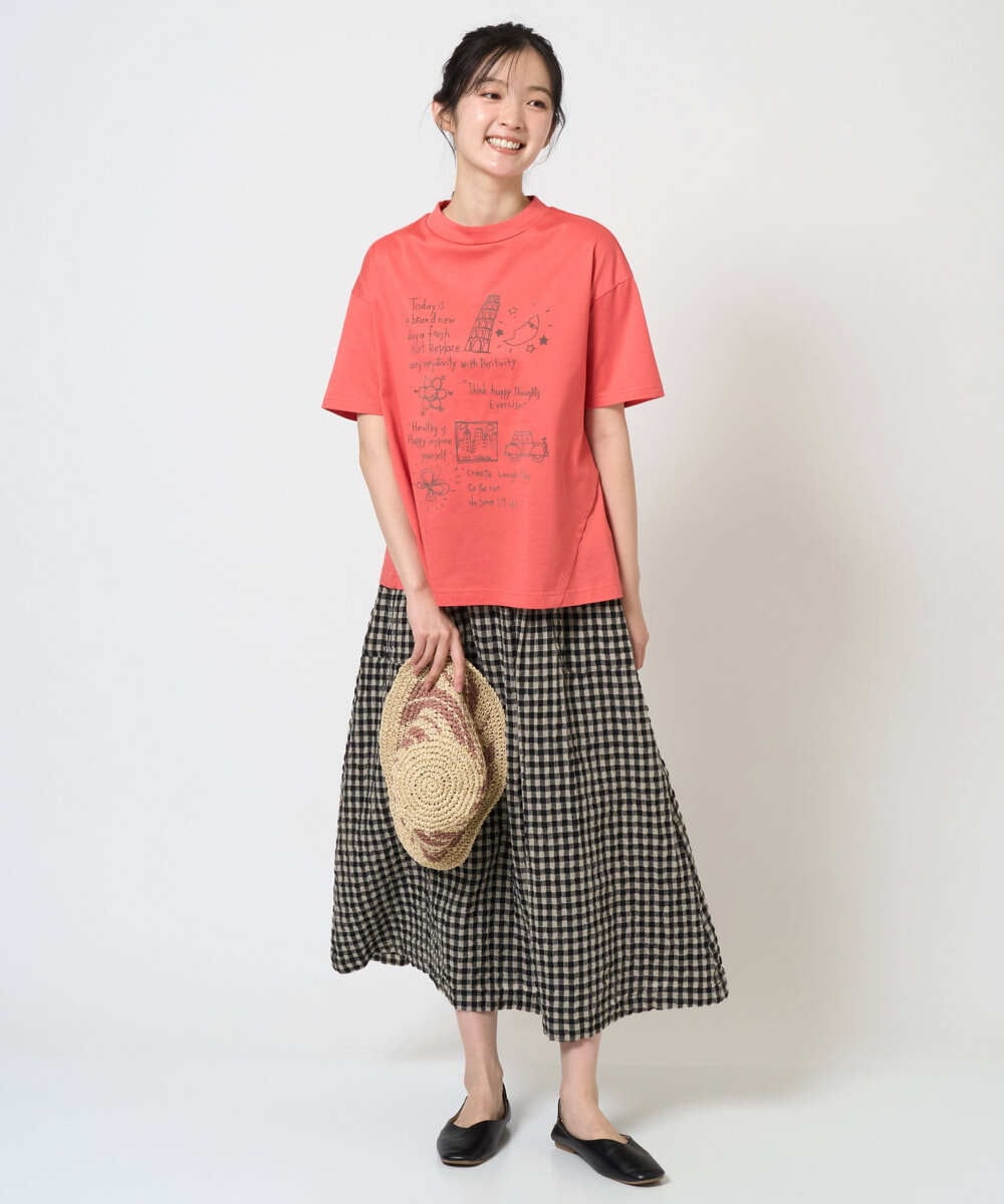 NGKGE42180 GIANNI LO GIUDICE(ジャンニ ロ ジュディチェ) [洗える・日本製]天竺シルケットカットソー カーキ