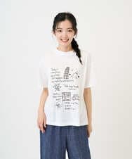 NGKGE42180 GIANNI LO GIUDICE(ジャンニ ロ ジュディチェ) [洗える・日本製]天竺シルケットカットソー ホワイト