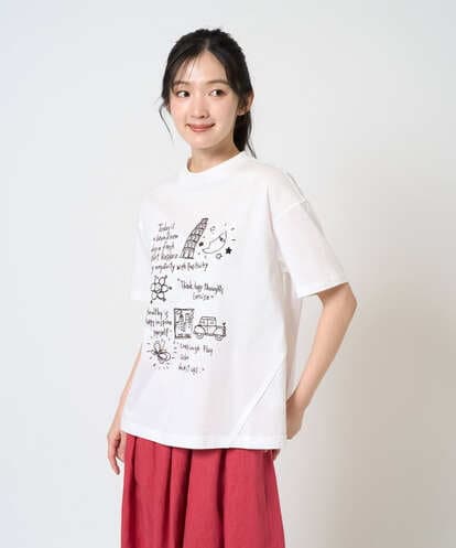 NGKGE42180 GIANNI LO GIUDICE [洗える・日本製]天竺シルケットカットソー