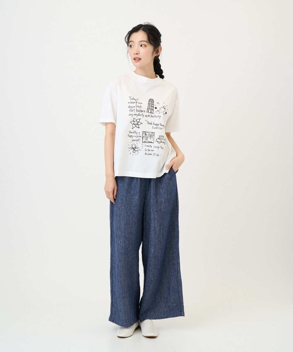 NGKGE42180 GIANNI LO GIUDICE(ジャンニ ロ ジュディチェ) [洗える・日本製]天竺シルケットカットソー ホワイト