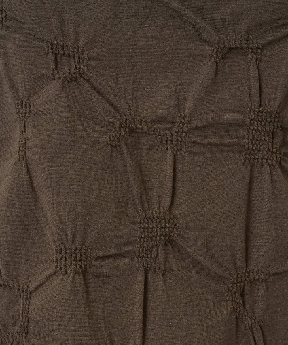 NGKGE46170 GIANNI LO GIUDICE(ジャンニ ロ ジュディチェ) [洗える・日本製]麻混シャーリングカットソー ライトブルー