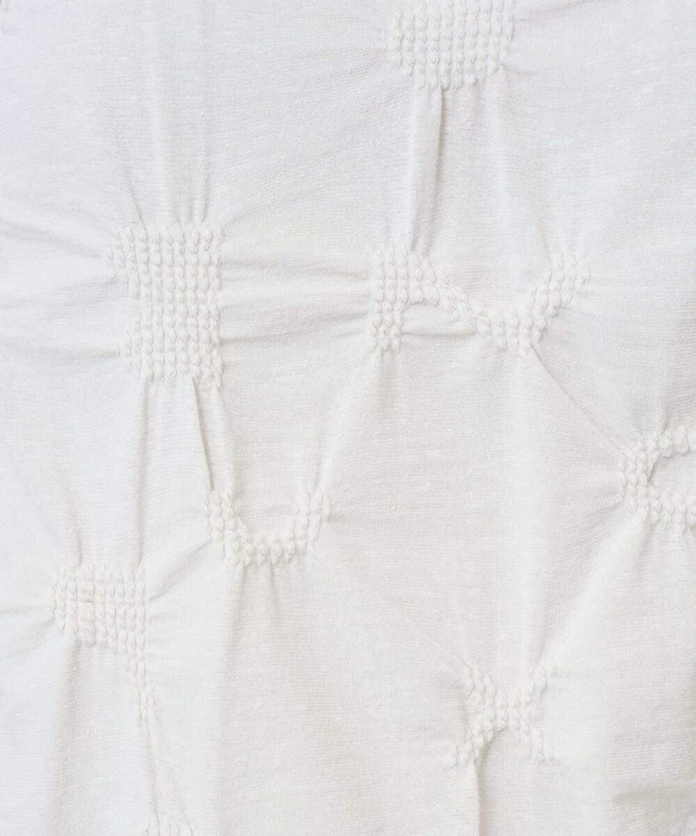 NGKGE46170 GIANNI LO GIUDICE(ジャンニ ロ ジュディチェ) [洗える・日本製]麻混シャーリングカットソー ライトブルー